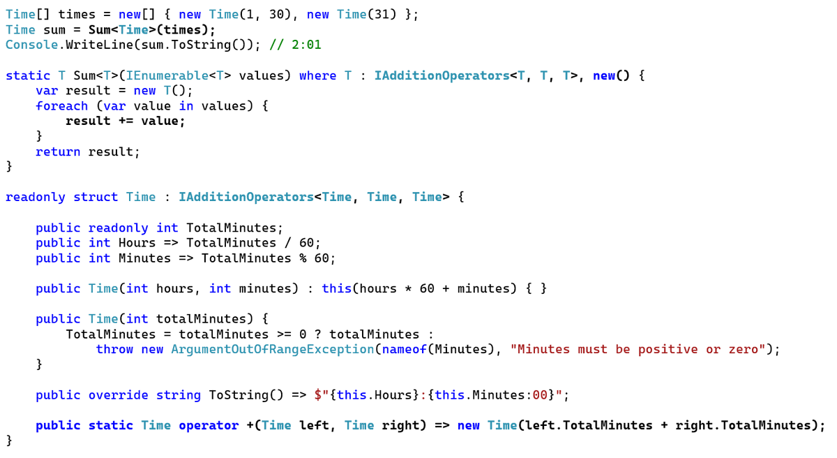 fonssonnemans's tweet photo. I just wrote my first C# 10 sample using the new Generic Math preview feature in .NET 6. It is really nice. #csharp #dotnet #GenericMath
https://t.co/GOZPiSSooM https://t.co/LAjvx0FDPW