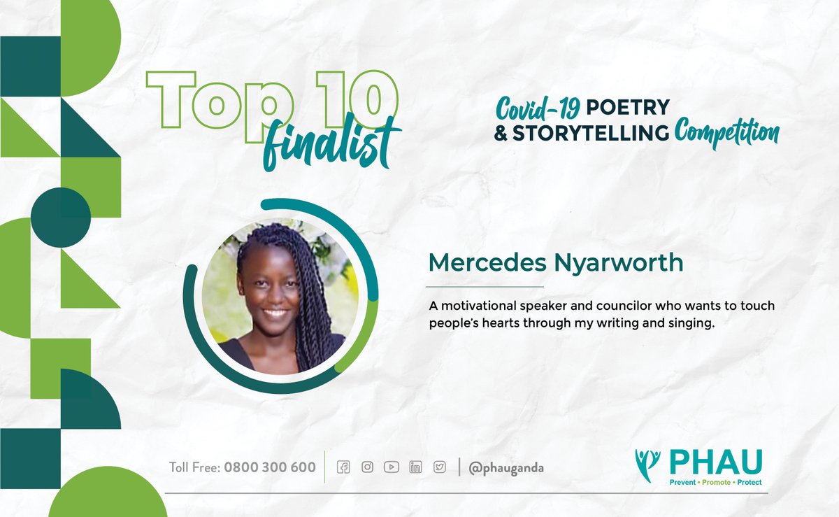 Here we go again with the top 10 finalists, with this second wave below making it to the ascending table of the ten. The poetry competition just got even more spicy.

#Top #ten #finalists #CPScompetition #PHAUCARES #poetry #storytelling #competition