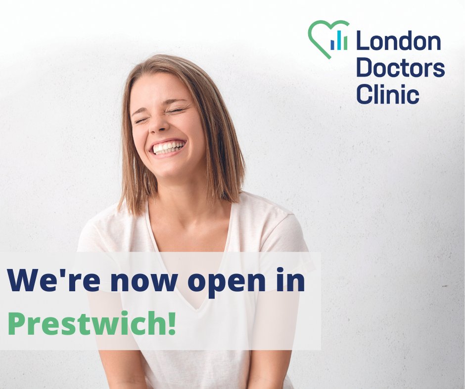 Hello Prestwich! 

We’re delighted to announce that our second private GP clinic in the Greater Manchester area opens today. 

For more information and to view available private GP appointments at our Prestwich clinic, visit our website today: bit.ly/3kmW0sA

#privategp