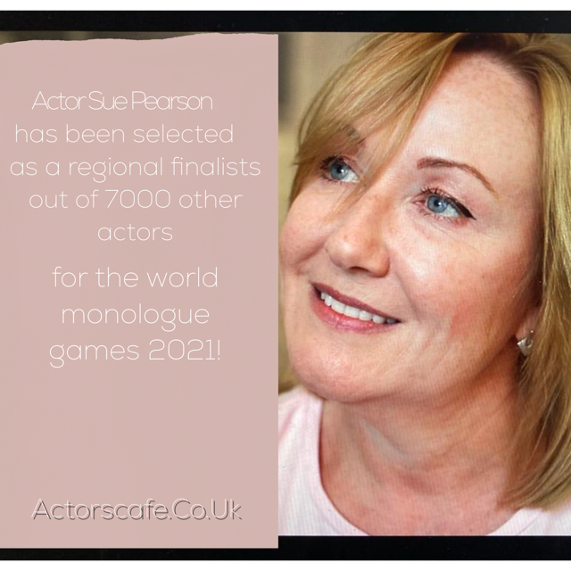 ActorscafeTeam's tweet photo. A huge well done to actor Sue Pearson for being selected out of 7000 other actors as a finalist for the World Monologue games 2021!  For a free taster session and more information about our range of courses visit https://t.co/8U36Vym7fR #actor #actress #actorscafe https://t.co/9YuUxYFQEB