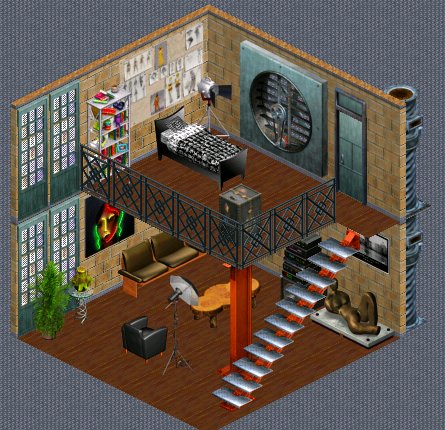 GiniaKat's tweet photo. The Sims 1 Industrial Loft Kit https://t.co/bUkFJbtOq2