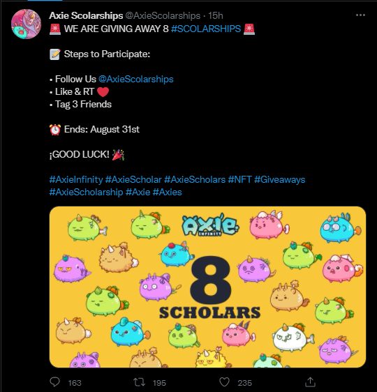 GSTRL | AXIE tweet media