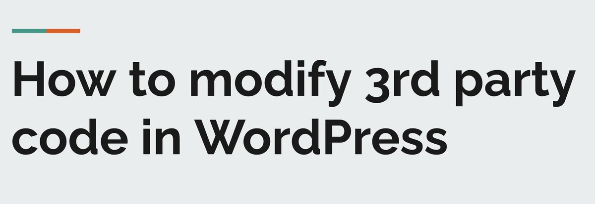 AppSaloon's tweet photo. Unhappy with other people's code? Learn how to modify 3rd party code in #WordPress! By @aytac_kokus, #KnowledgeSharing.

#DevLife #thirdpartycode #WordPressDevelopment https://t.co/D8QtnfhIUU