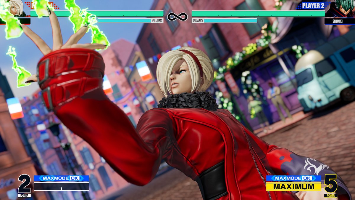 SNKPofficial's tweet photo. 【KOF XV】
Here's the latest screenshot from KOF XV! 

＞Trailer
https://t.co/9P2DMSInf3

#SNK #KOF #KOF15 https://t.co/3m92Lg27kj