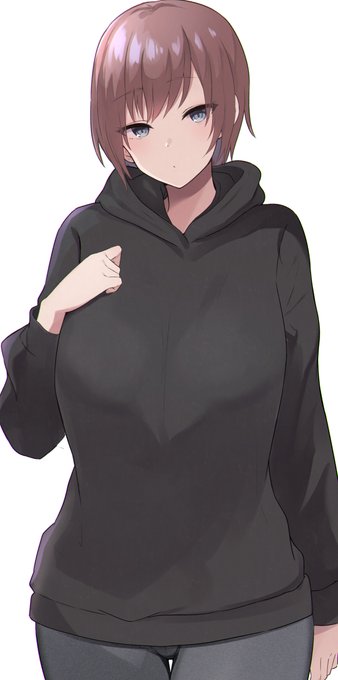 パーカーの下から出てくるでけえ乳 