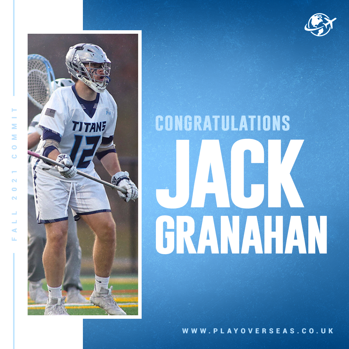 Congratulations <a href="/jackgranny/">Jack Granahan</a>! 🇬🇧 

After a great career representing <a href="/WestminsterLax/">Westminster Men’s Lacrosse</a> we are excited to see that Jack has accepted his offer to pursue a masters in Criminology whilst playing another season of lacrosse in England!  

Congratulations, Jack!🎓🥍