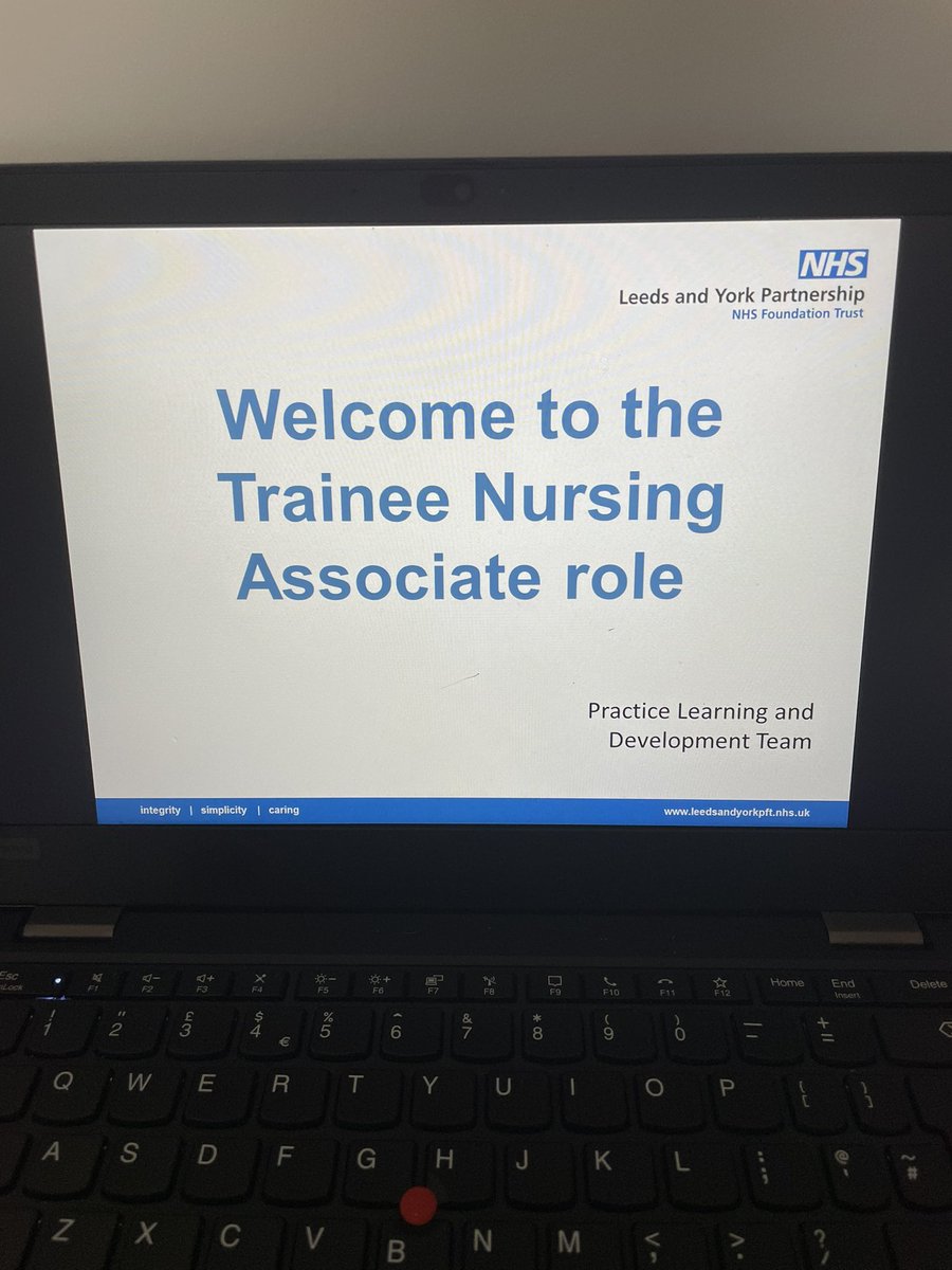 Katewardleeds's tweet photo. Looking forward to getting our new cohort of trainee #nursingassociates together online shortly! We have 8 starting with @leedsbeckett in the forthcoming weeks - all from different inpatient areas around the Trust #FutureNA @LYPFT_PLDT @NHSHEE_NEY https://t.co/pRrTKLi5n5