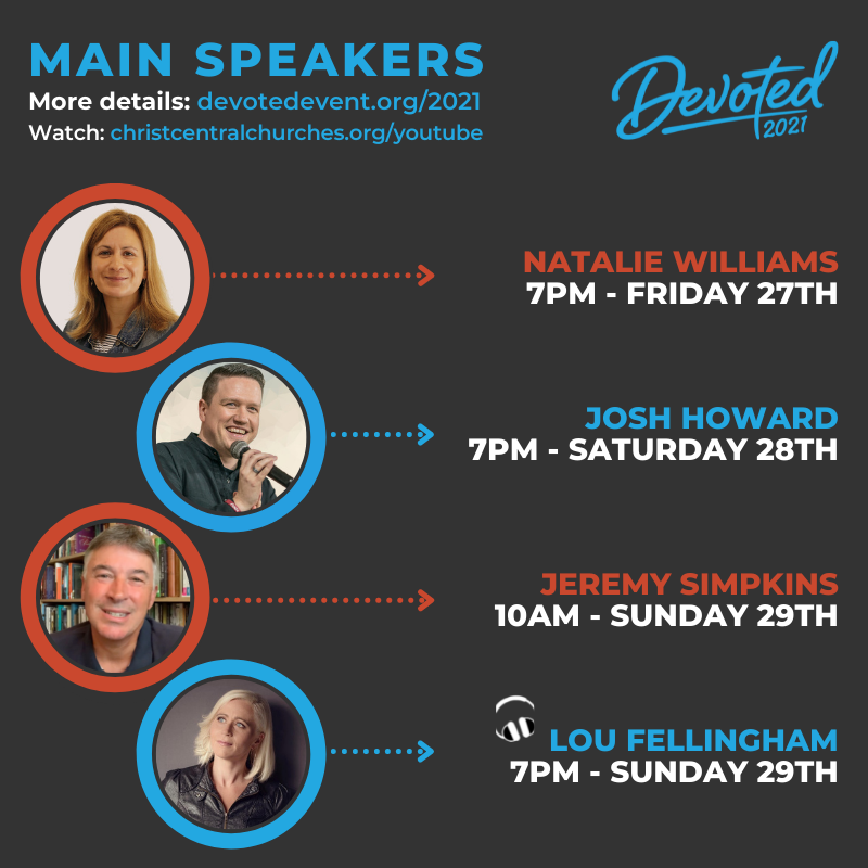 cc_churches's tweet photo. Our main speakers this weekend are: Natalie Williams, Josh Howard &amp; Jeremy Simpkins. Lou Fellingham will also be speaking at Amplify! #dv21 #devotedevent Find out more &amp; watch online:https://t.co/yU26uM27Rt https://t.co/keYsG0ivTr