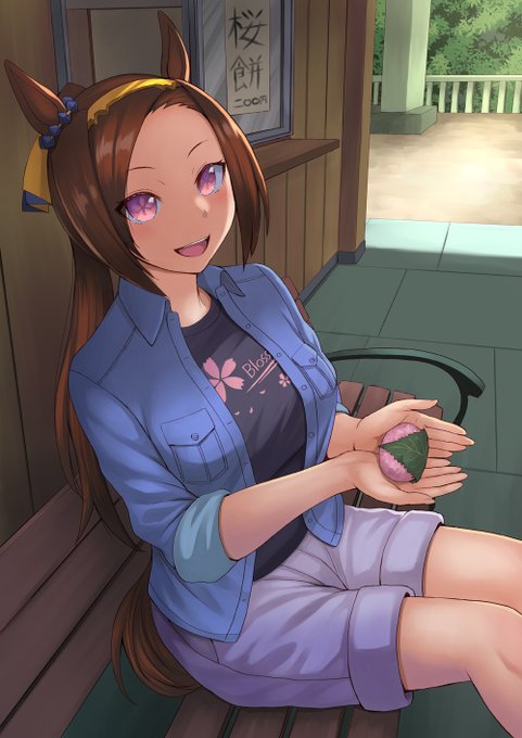 #ハーフアニバーサリーだからお気に入りのウマ娘イラストを見てくれ 