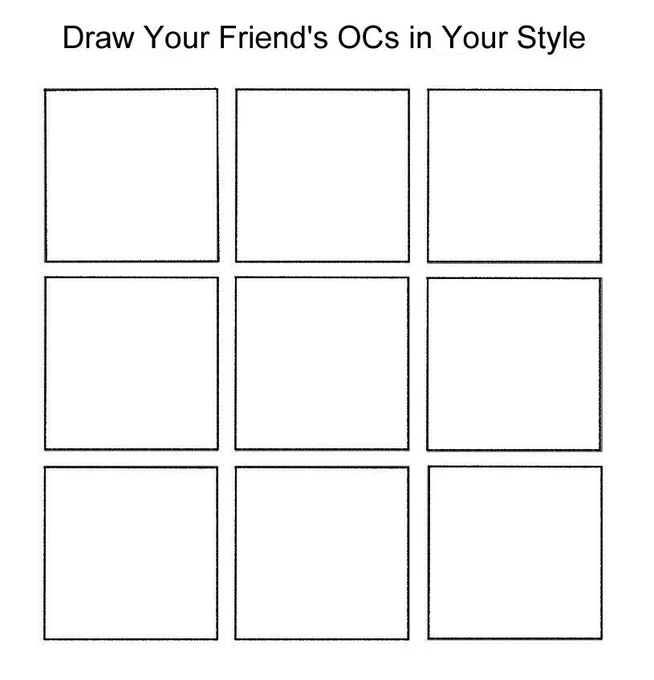 I really wanna do this challenge again, so mutuals please gimmie your OC's 🥺🤲 
