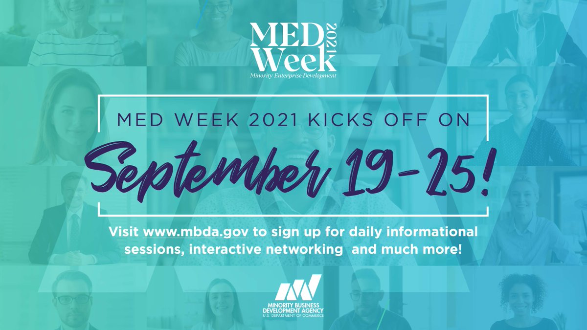 USMBDA's tweet photo. Be sure to set a reminder to register for #2021MEDWeek! This year, there are new informational sessions, interactive networking opportunities, and more! 

REGISTER TODAY!  https://t.co/wlwAXZnWmb 

#2021MEDWeek #BuildBackBetterTogether #MinorityBusiness #WinningTheFutureNOW https://t.co/eKQjqkfSIr