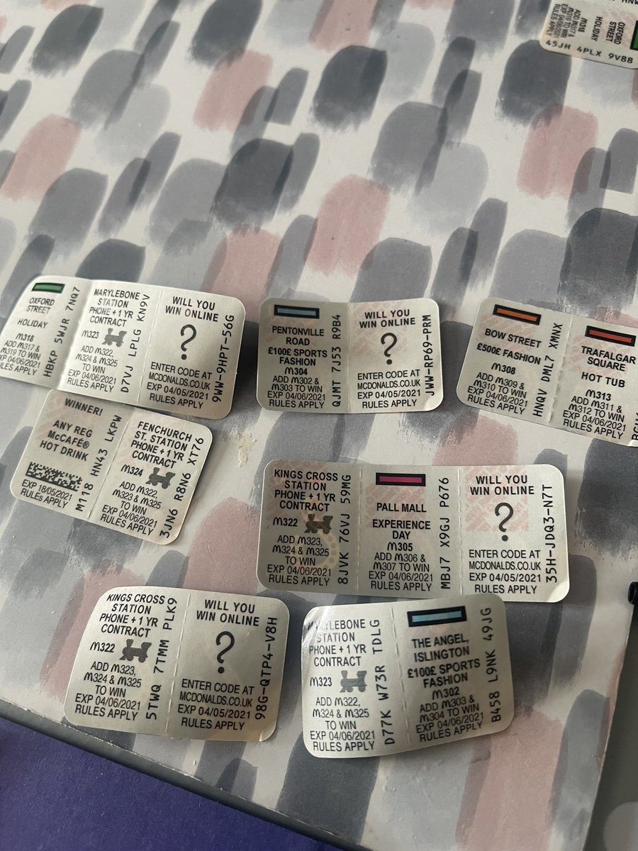 Great way to not give out any prizes <a href="/McDonalds/">McDonald's</a> think you need to update your stickers 🤷🏻‍♂️😂😂