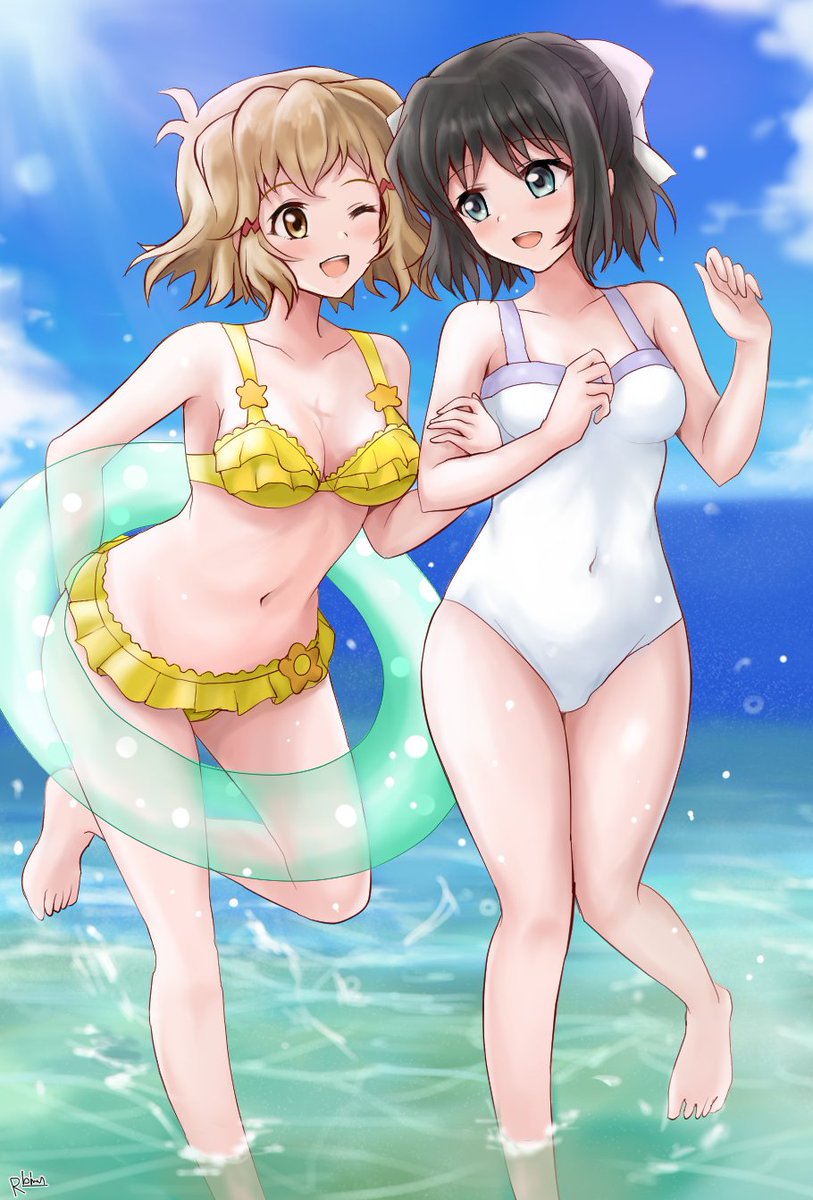 skeb納品しました。
ひびみく夏の海デート。素敵すぎるお題ありがとうござますっ!(skeb内に脱衣差分あり) 