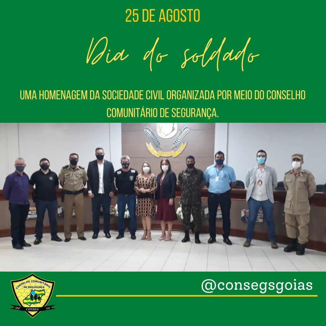 CONSEGGO's tweet photo. *25 de agosto* - *DIA DO SOLDADO* - O verdadeiro soldado não combate porque odeia o que está na frente dele, mas porque ama o que está por trás dele. Parabéns a todos os SOLDADOS e muitos obrigados!
Saiba mais em: https://t.co/zUz0pImKWE https://t.co/VWrm81GYYO