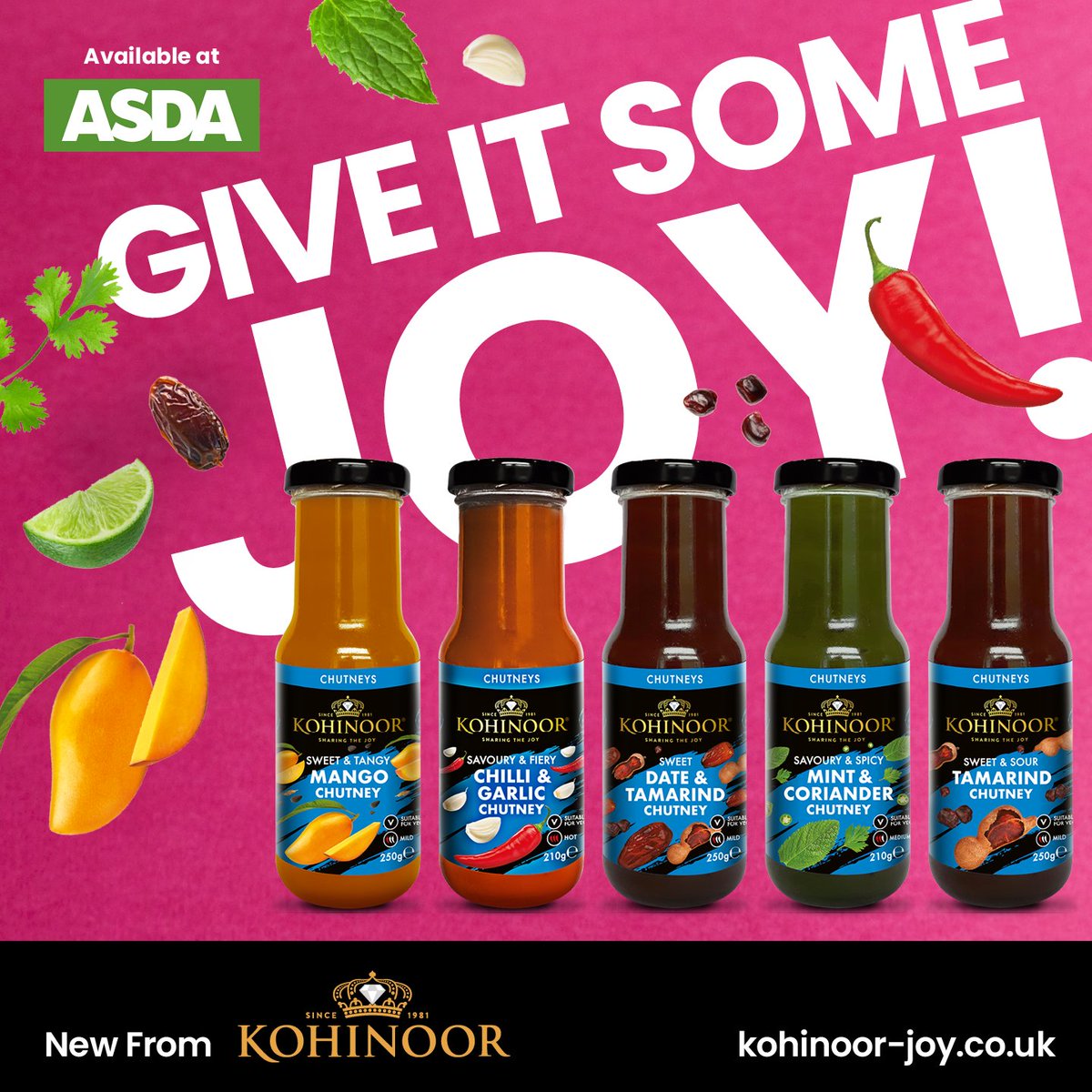 Our New Authentic Pouring Chutneys are smooth and versatile, making them perfect for any meal! Check out the link to our Asda page rb.gy/sx9gc4