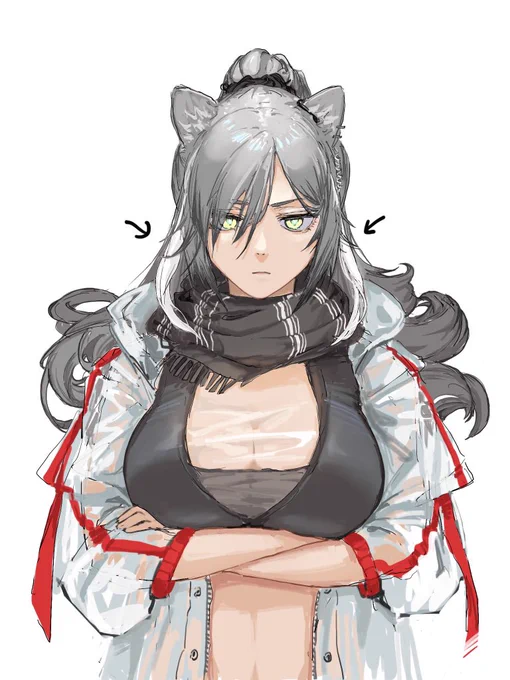 すごーく今更ながらシュヴァルツの髪の両サイドに白くて長い房があることに気づいた 