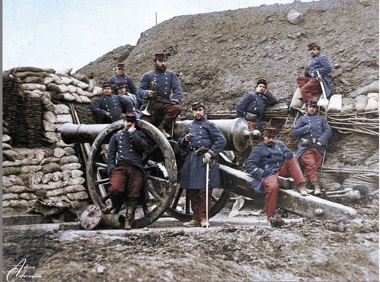 Historybench's tweet image. French Soldiers During the Franco-Prussian War, 1870