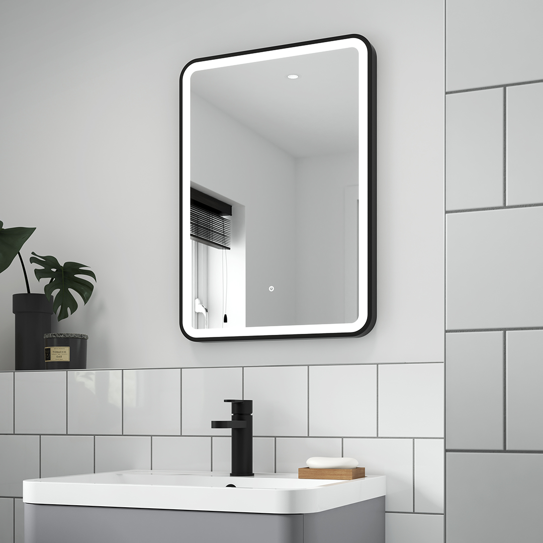 Stay on trend with our black framed LED mirrors 🔥 

#Monochrome #BathroomDesign