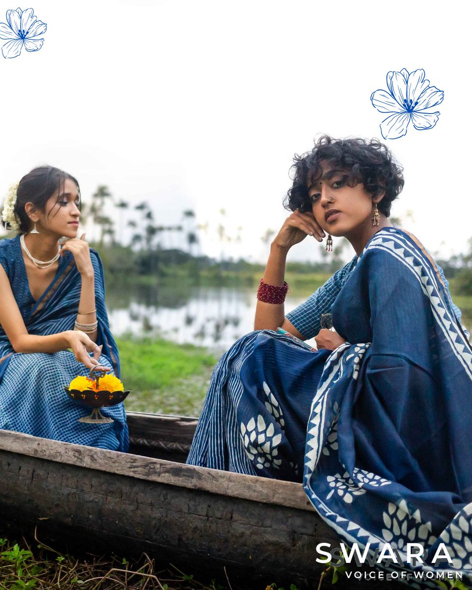 SwaraVOW's tweet photo. Flowers Of Yesteryear 🌺 

Apply coupon code ONAM2021 for a 10% discount when you shop at https://t.co/xJu8xefMQg this festive week!

#womenempowerment #sustainablefashion #fashion #women #womenliftwomen #womenemployment #indigo #indigosaree #saree #onam #onlineshopping https://t.co/zU0HPYz3uk