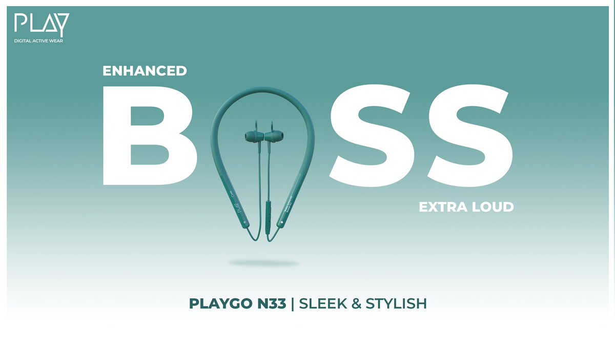 playonsocial_'s tweet photo. Immerse yourself into Bass with PLAYGO N33.
Buy Now https://t.co/mqKSV7V8V0
#WorldOfPLAY #IPLAYMyWay #PLAYGON33 #EBEL #NeckBand #WirelessNeckBand #Basslovers https://t.co/h3ZmPeNWja
