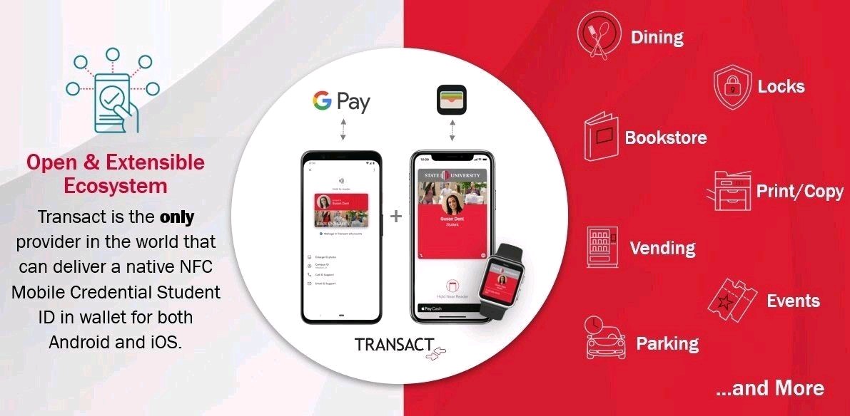 ironsjls's tweet photo. Did you know?
@TransactCampus is the 𝗢𝗡𝗟𝗬 provider 🌍 𝒊𝒏 𝒕𝒉𝒆 𝒘𝒐𝒓𝒍𝒅 🌏 that can deliver a native NFC Mobile Credential Student ID in wallet for both Android and iOS!

Want to learn more? Visit
📲https://t.co/24L4cwvlO0

#transact  #mobile #googlepay #applepay #edtech https://t.co/AmwynYgHtT