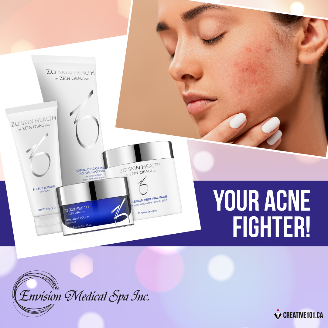 EnvisionLeduc's tweet photo. A comprehensive program to minimize excess surface oil, unclog pores and reduce the appearance of irritated skin. Ask about the Zo Skin Health Complexion Clearing Program.

#ZoSkinHealth #LeducBusiness #LeducSpa #LeducClinic #MedicalSpa #leducskincare #yegskincare #acne https://t.co/Ys74gIy8wZ