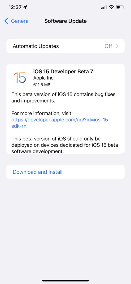 SantiTech_'s tweet image. #iOS15beta7 disponible amigos 👀