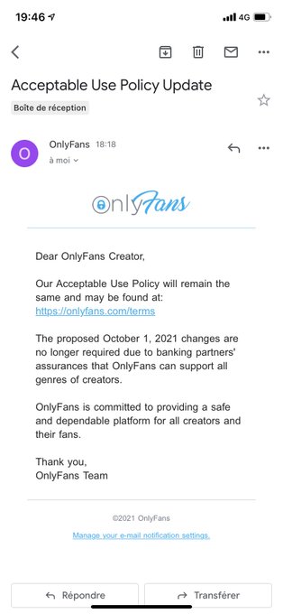 Donc en fait c&rsquo;est bon Onlyfans nous acceptera toujours au 1 octobre ? #onlyfans #tds https://t.co/E<a href="/tag/tds"class="tags"><span>#tds</span></a><a href="/tag/onlyfans"class="tags"><span>#onlyfans</span></a>