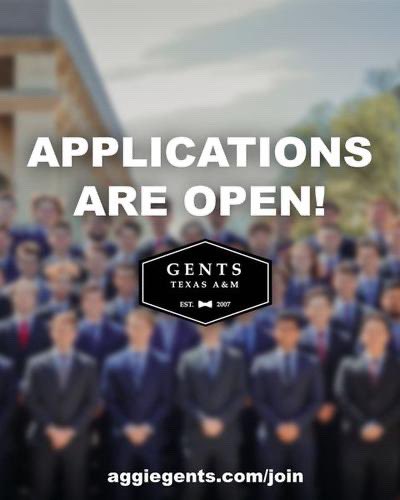 GENTSofTXAM's tweet photo. Fall recruitment is officially open! Check out the link in our bio to start an application and see our recruiting schedule!! #TAMU25 #TAMU24 #TAMU23 #TAMU22 https://t.co/3er5gmHFzX