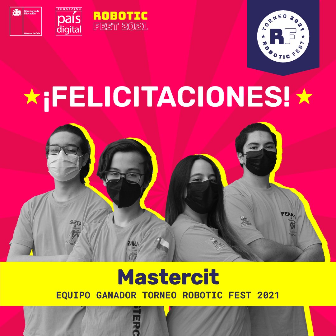 fpaisdigital's tweet image. #RoboticFest 🤖
Hace unos días finalizó el Torneo Robotic Fest 2021, que dejó a #Mastercit como el equipo ganador, quienes además de quedarse con el primer lugar, lograron un viaje a San Pedro de Atacama.
¡Felicidades a cada uno de los participantes!
@MineducChile @viaxesports