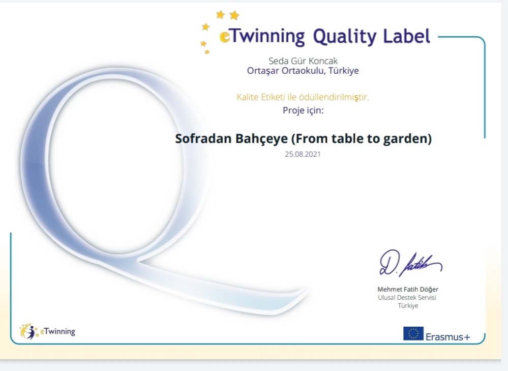 Kalite etiketi ödülümüzü aldık emeği geçen herkese teşekkürler <a href="/eTwinningdyrbkr/">eTwinning Diyarbakır</a>  <a href="/tretwinning/">eTwinning Türkiye</a>  <a href="/AktizElif/">Elif Aktiz Okan</a>  <a href="/NurselGunduzalp/">Nursel Gündüzalp</a>