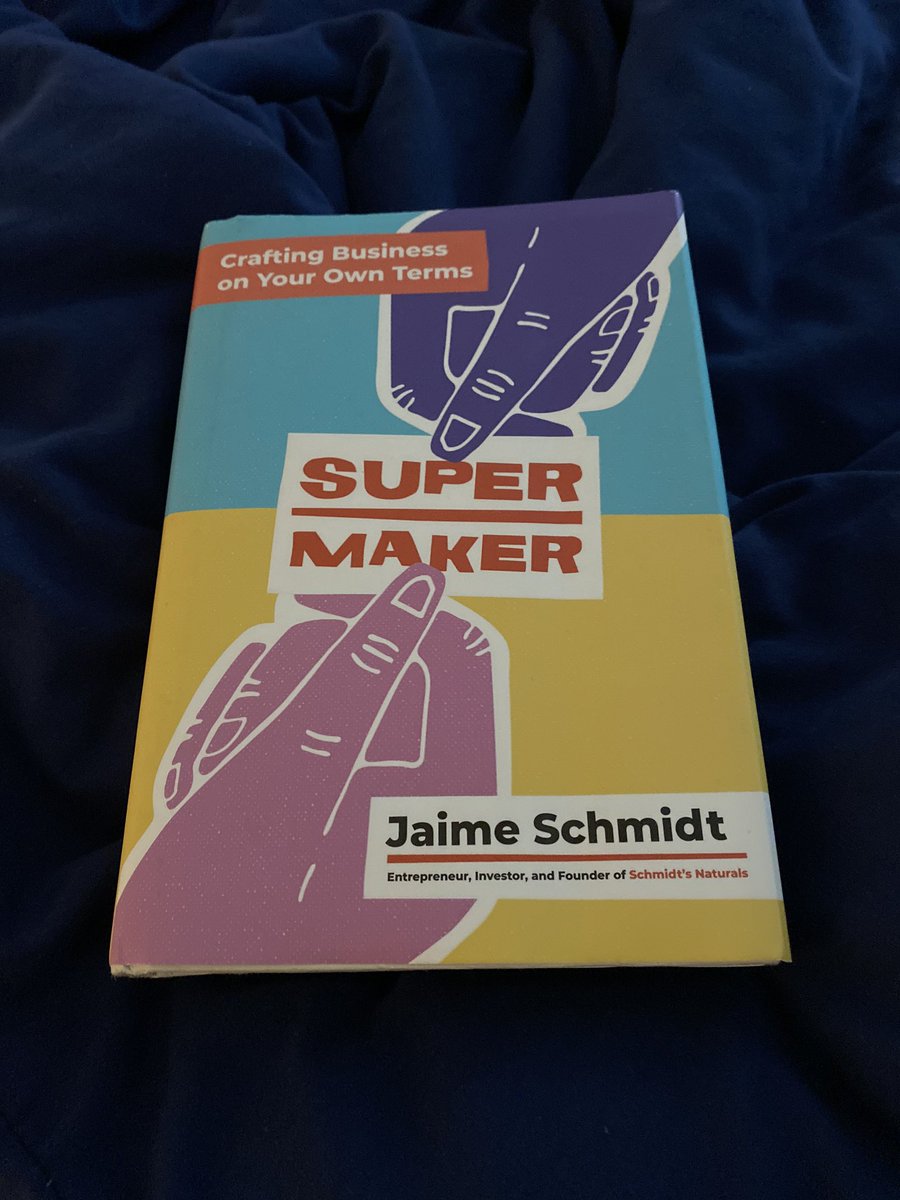 daniellestraus's tweet photo. Just finished “Super Maker” and highly recommend for any entrepreneurs or entrepreneurs in consideration! @Supermaker @jaimeschmidt @jaimelynschmidt @Unilever #supermaker #Entrepreneur #SmallBusiness #smallbiz #create #makermovement https://t.co/9NWEcJS5eQ