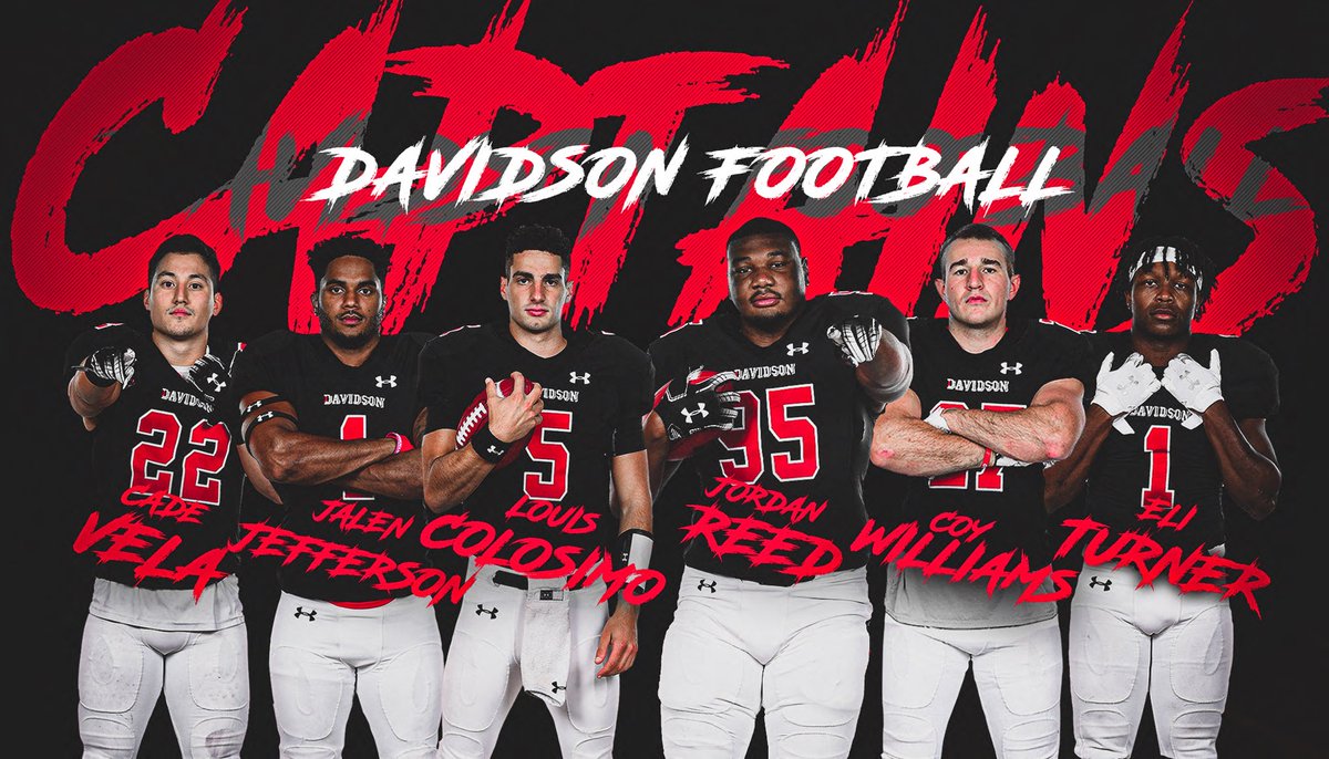 Our captains for this fall have been selected‼️ #WE #TAC

<a href="/Cadevela22/">Cade Vela</a> 
<a href="/JalenJ_2318/">Jalen Jefferson</a> 
<a href="/Louis_Colosimo/">Louis Colosimo</a> 
<a href="/JordanReed_59/">Jordan Reed</a> 
@coywilliams28 
<a href="/_its_eli/">1turn⚡️</a>