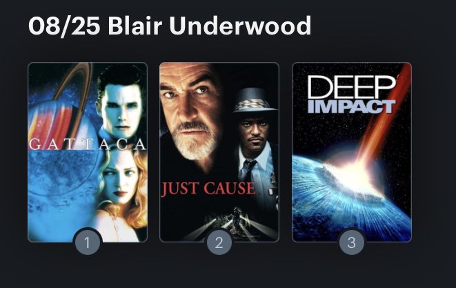 Hoy cumple años el actor Blair Underwood (57). Happy Birthday ! Aquí mi miniRanking: 