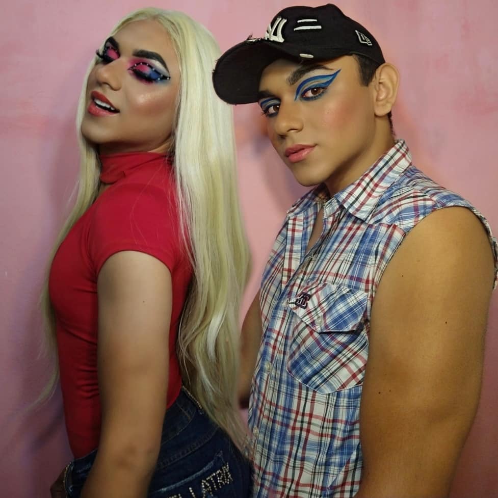 dragbellatrix's tweet image. Bellatrix e o criador dela 🏳️‍🌈 
E quem disser que é montagem, tá mentindo 🤓😏
#outof #dragracebrasil #LGBTQ #LGBTQIA #gay #AllStars6