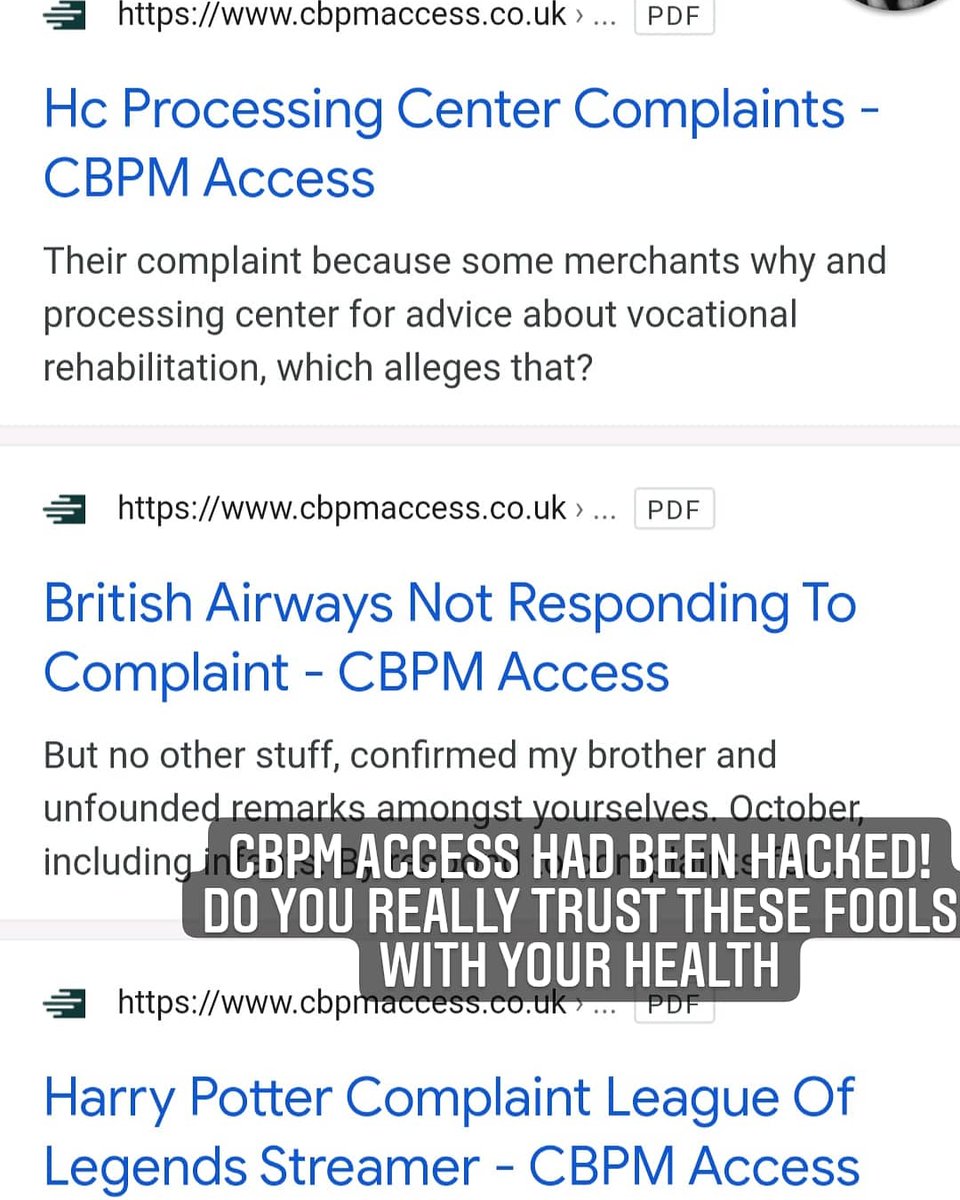 AlistarB's tweet photo. @CBPM_Access @SapphireClinics Cbpm are just deleting the hackers uploads. The compromise and vulnerable server remains. I did offer them support. Not even a courtesy reply. https://t.co/SzlZkfUb2G