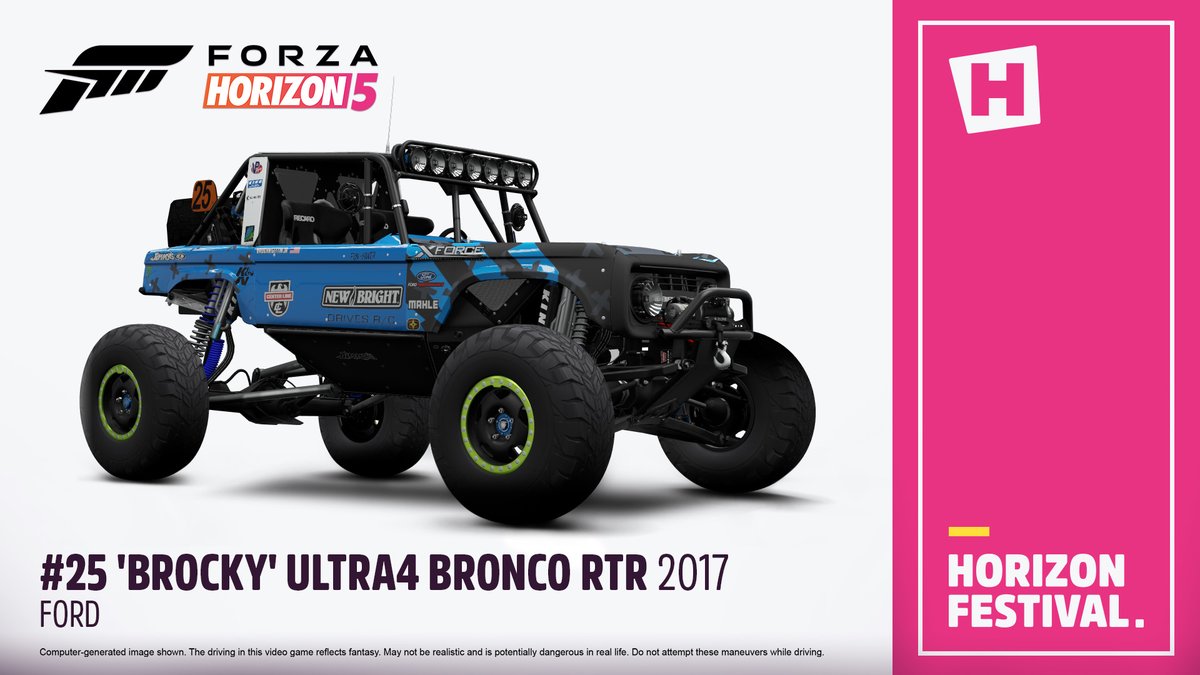 The #25 'Brocky' @Ultra4Racing Bronco RTR.