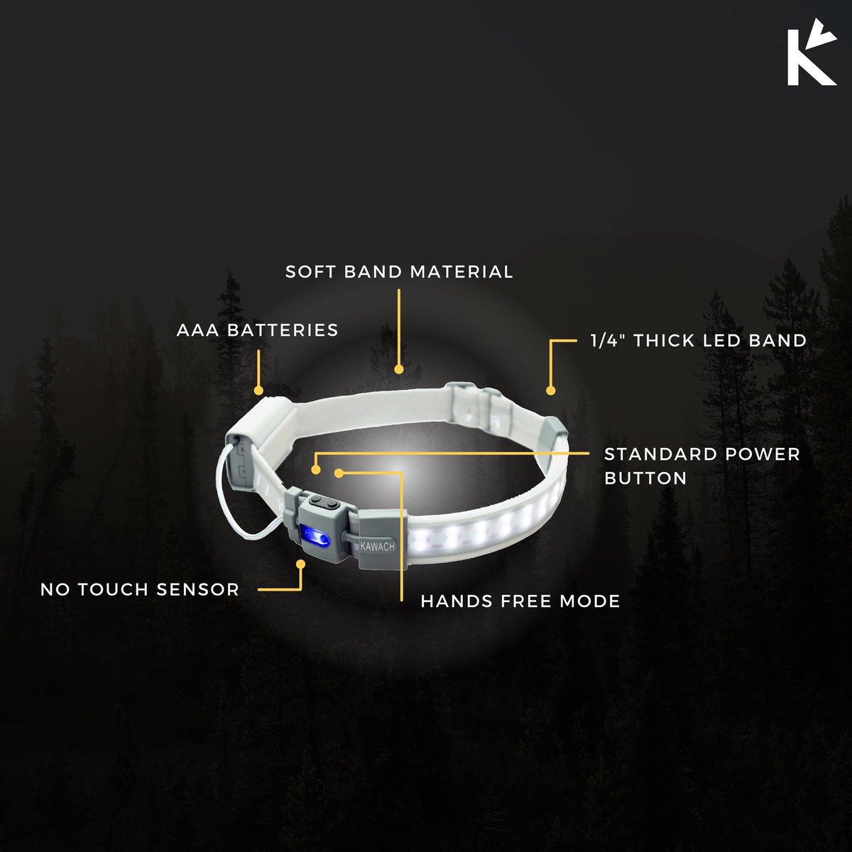 kawachusa's tweet photo. We've thought of everything + more ⚡️⚡️Comment below your favorite K-1110 feature.
#Kawach #Headlamp #LedFlashLights #OutdoorLighting #OffTheGrid #Explore #Camping #Hiking #Running #Cycling #DogWalking #Fishing #Construction #Emergencies https://t.co/TCGAX1PRMD