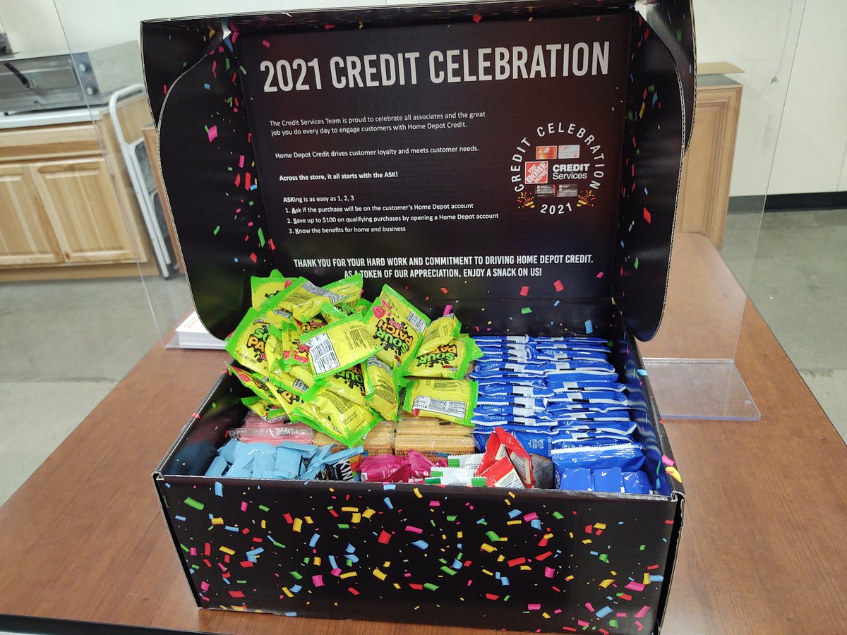 Thank you for Celebrating our Credit Success with this snack box. 1537 will enjoy and and keep the drive alive!! #Credit #1537Proud #D210Proud