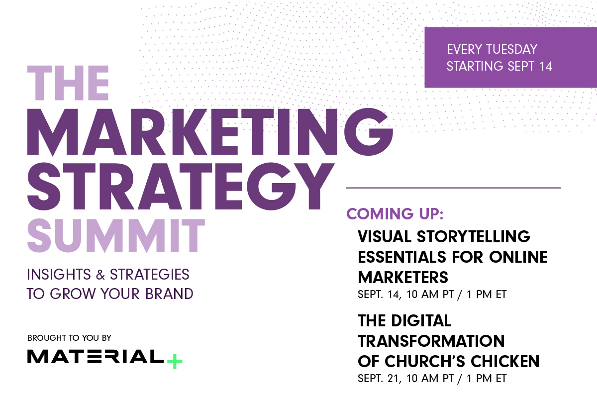 The Marketing Strategy Summit features weekly conversations with thought leaders in #marketing &amp; #communications. Learn how to:

✅ Build a mission-driven brand
✅ Optimize your visual content
✅ Design empathetic comms campaigns 

Register for free: bit.ly/3guKURe