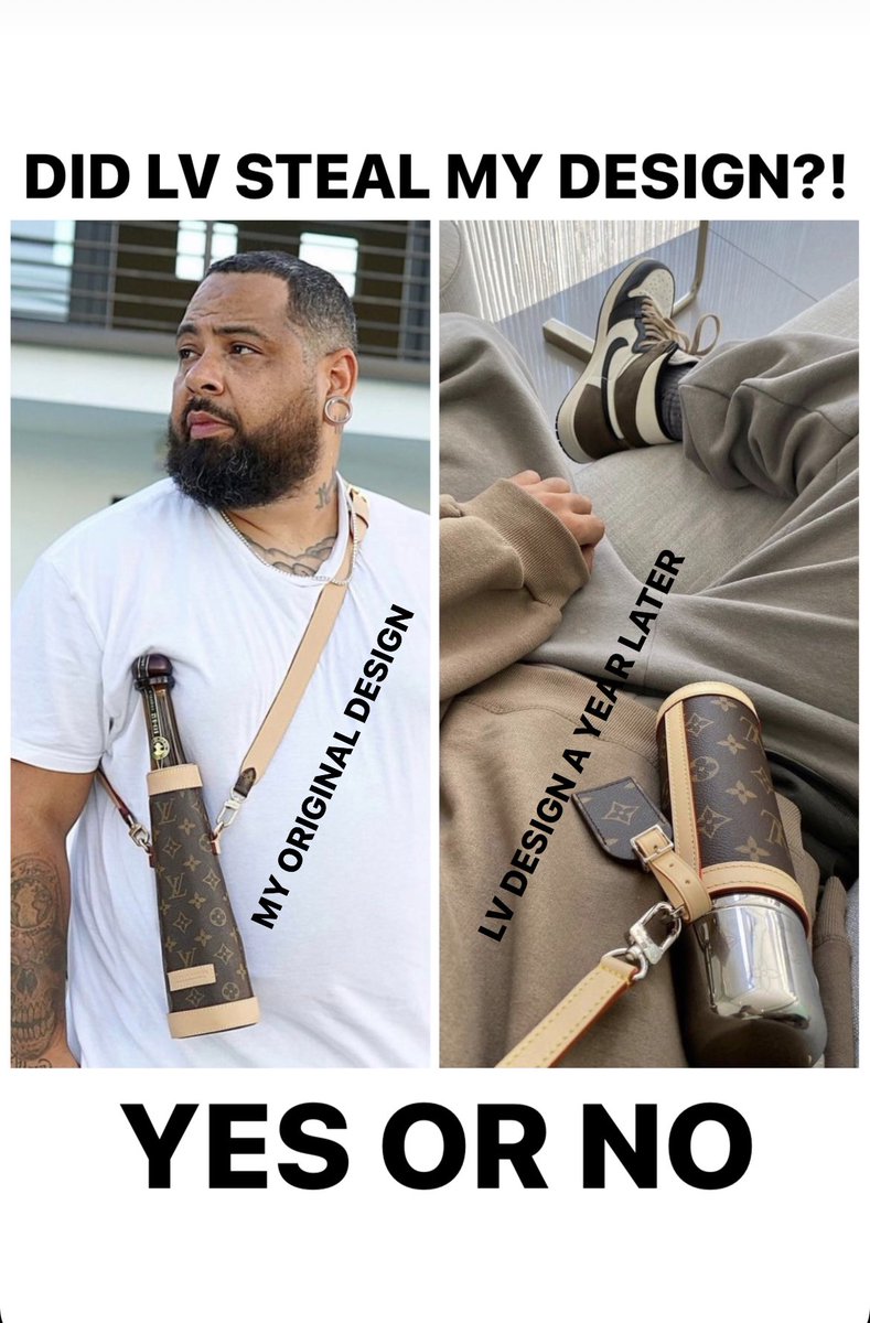 Sheron Barber on X: Y'all remember the 1942 bottle holder I created? Did LV  steal my design? Or am I crazy? RT @diet_prada & @TheShadeRoom   / X