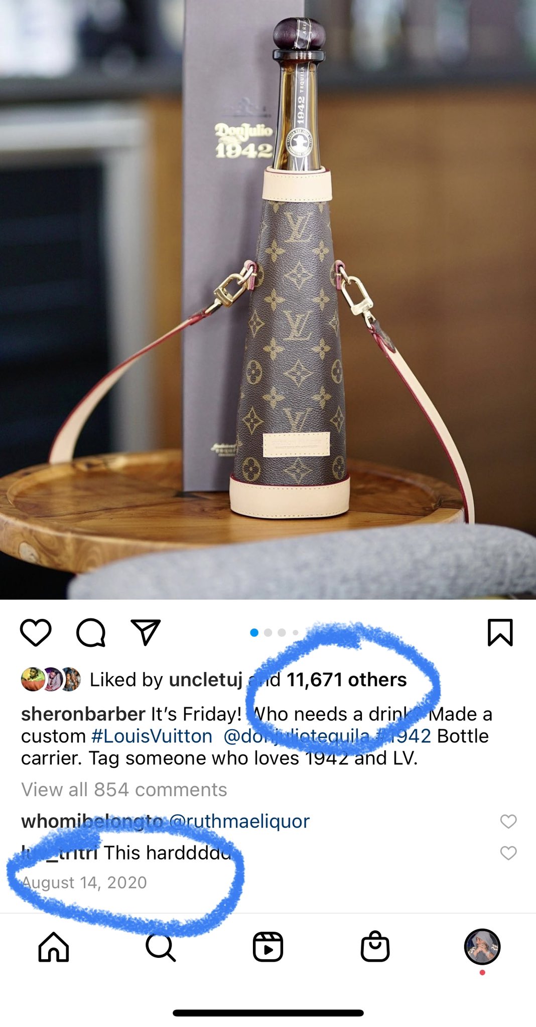 Louis Vuitton Don Julio 1942 Tequila to go bag. : r/tequila