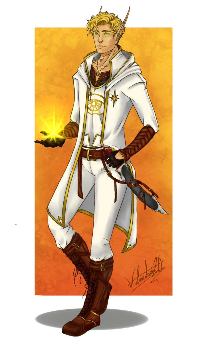 wolvezbein's tweet photo. A commission for @ACtrlFreak of their Argent rogue, Leonar Al'norae. I adore this character. <3 (2020)

#WorldOfWarcraft #Elf #BloodElf #Artwork #FantasyArt #Fantasy #DigitalArt #Commission #LeonarAlnorae https://t.co/Fo4daz9Yq7