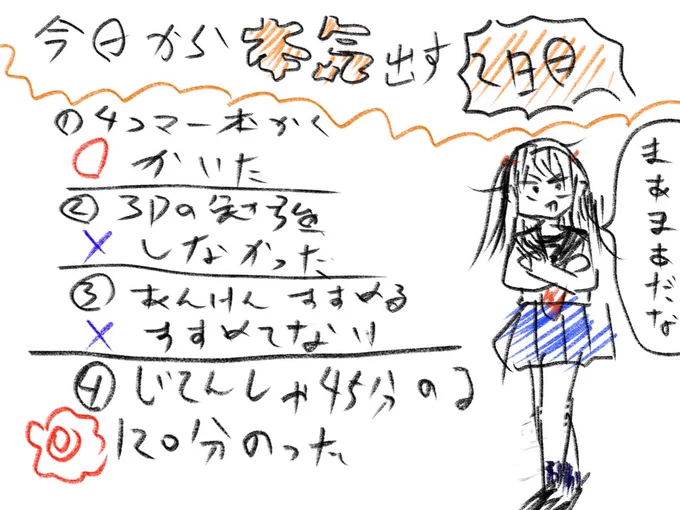今日から本気だす 2日目
(Apple Pencilを紛失したので指で描きました) https://t.co/IgcNyJMoia 