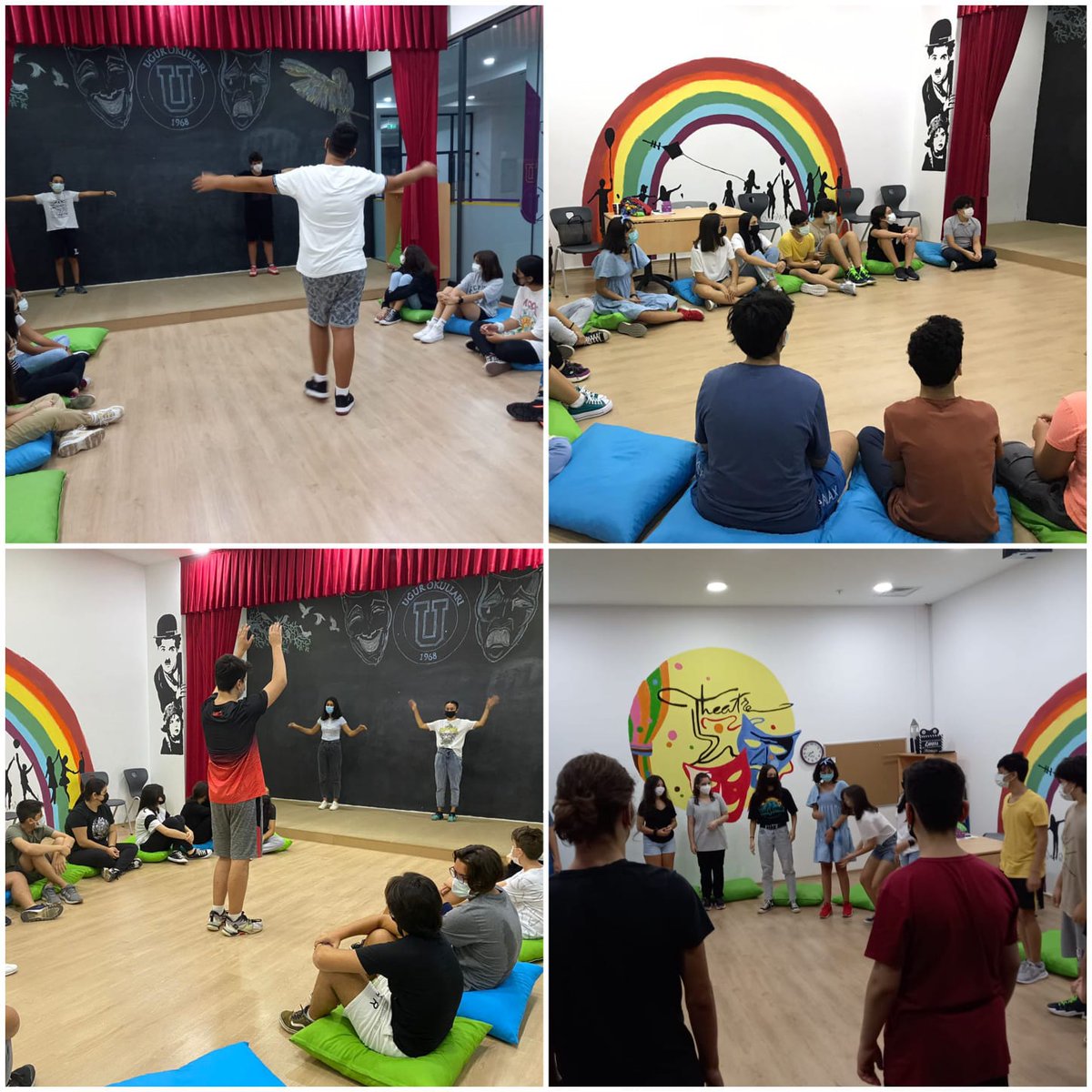 #UğurdaYazKursu kapsamında 9. ve 10. sınıf öğrencilerimiz Tanışma-İletişim-Etkileşim etkinlikleriyle uyum içinde eğlenceli bir drama dersi geçirdiler.