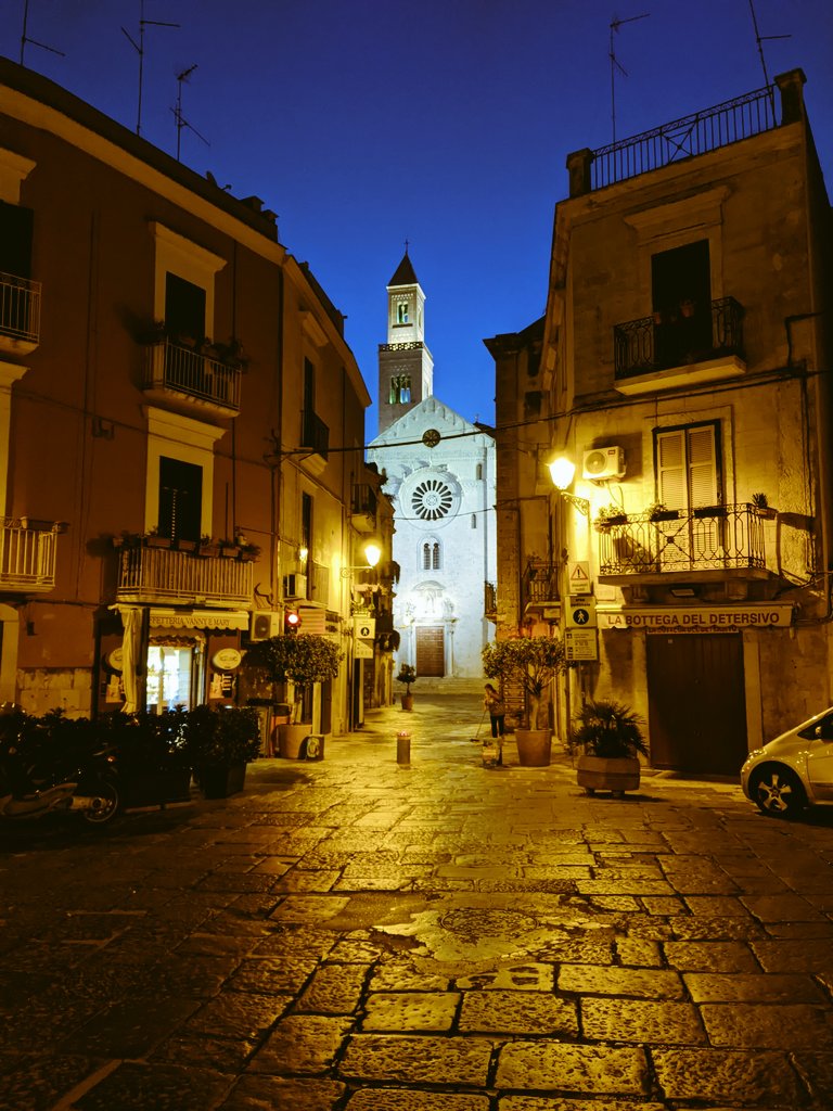 lyosapp's tweet photo. Bari Vecchia, the old town of Bari, is wonderful to explore at night. The classic Italian stone architecture shines under the street lights 👌#bari #barivecchia #italy #italianarchitecture #backpacker #backpackingeurope #nomad #digitalnomad #travelphotography #travelblogger https://t.co/WnxSxEfCQt