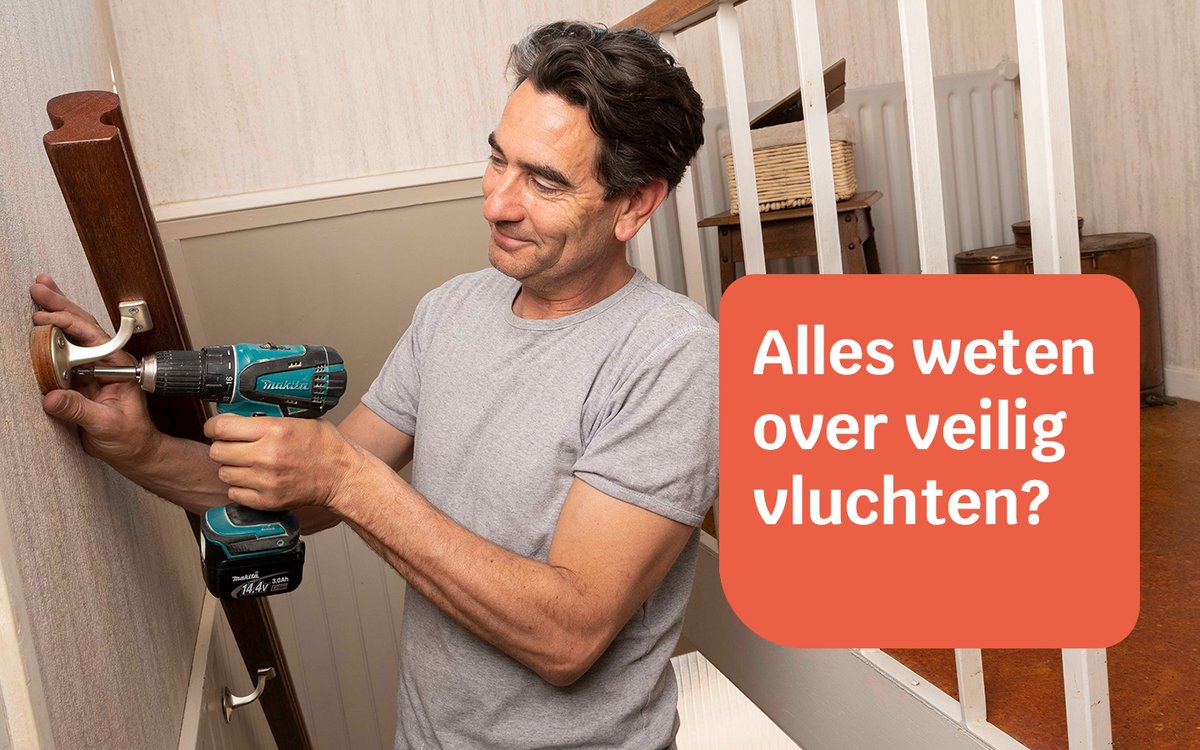 🏠 Plaats een extra leuning bij de trap en maak je huis veiliger. Zo kun je veiliger vluchten als er brand ontstaat en val je ook minder snel. Lees er meer over in onze nieuwsbrief 👉 woongemakiskinderspel.nl/nieuwsbrief