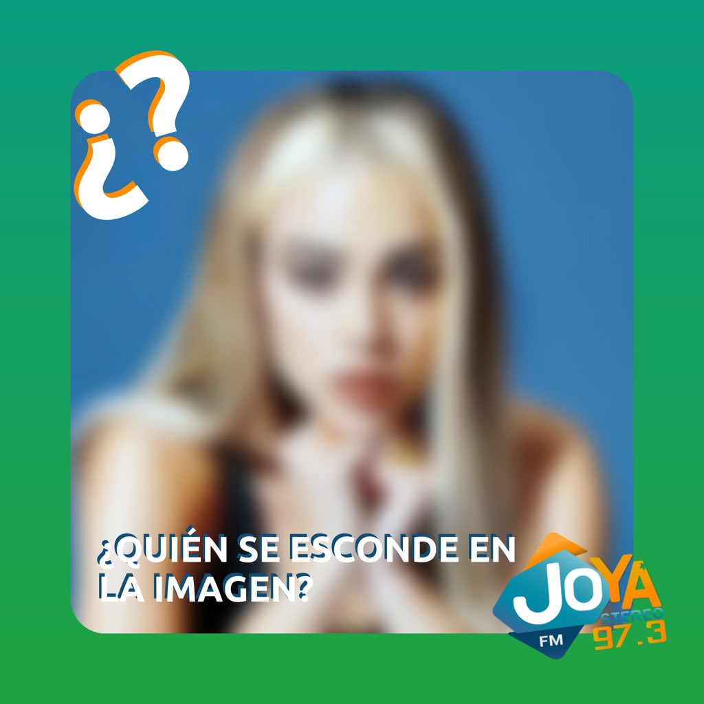 JoyaStereo's tweet photo. ¿Logras reconocer a la artista que se esconde en la imagen?
Últimamente ha colaborado con muchos artistas de talla mundial y se encuentra en el #TopJoya constantemente 🌎
¿Sabes quien es? 🤔 ¡Etiquétalo en los comentarios y dale LIKE a este post! ❤️ https://t.co/d9fBjaaswg