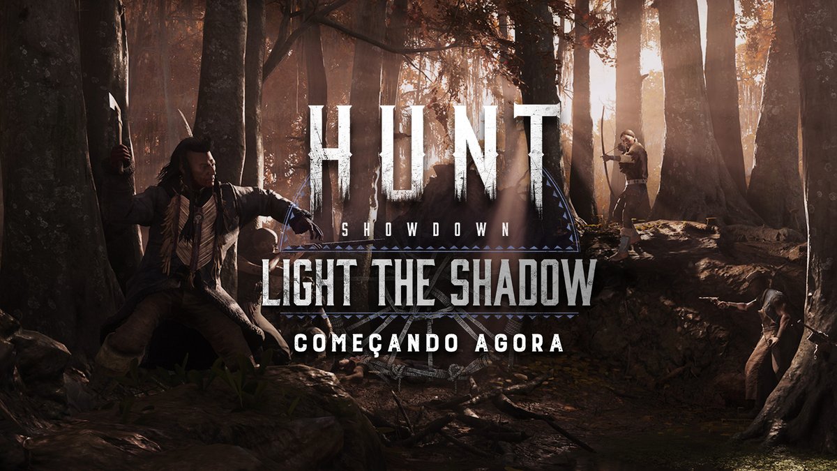 HuntShowdownBR's tweet photo. Light the Shadow chegou! 

Escolha o seu caminho para derrotar a escuridão e seu destino se revelará! https://t.co/dknbjOONQu