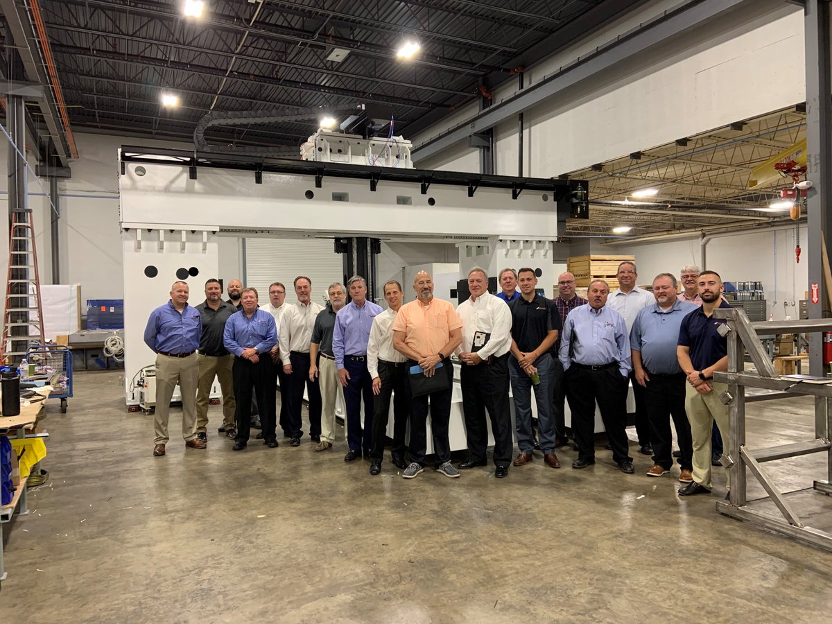 TechEquip's tweet image. Our sales team had the exciting opportunity to visit United Precision to see and learn about the #Hexram machine that is currently being built for one of our customers, right here in Cincinnati, OH.